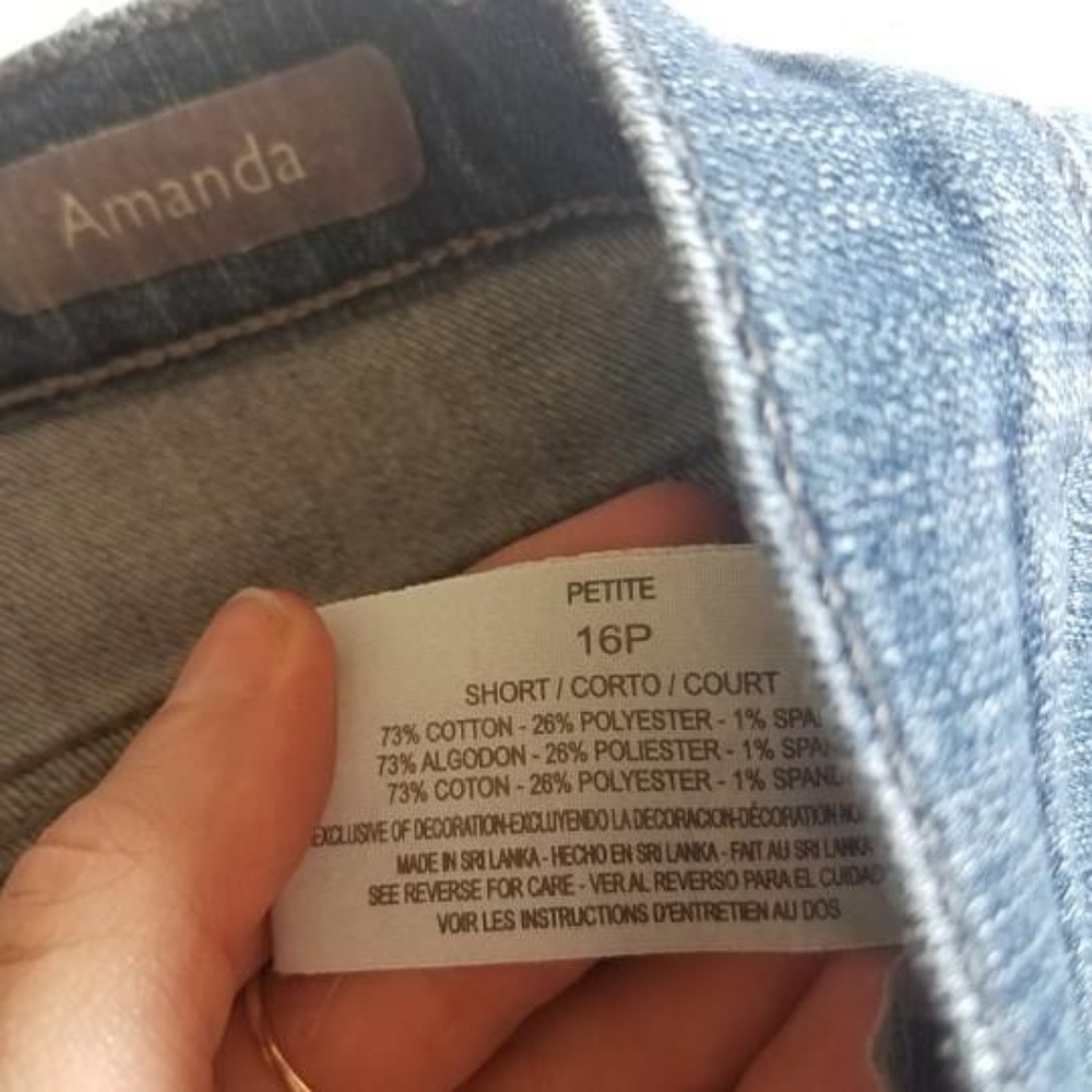 Gloria Vanderbilt Amanda Jeans Size 16P - Picture 5 of 6